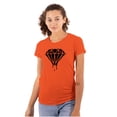 thumbnail image 1 of Diamond Dripping Fashionable Girly Womens Slim Fit Graphic Tee Brisco Brands X, 1 of 5