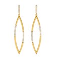 thumbnail image 1 of Diamond Drop Dangle Earrings For Women 0.25 Carat Natural Brilliant White Diamond Dangle Earrings For Ladies In 10K Solid Rose White Yellow Gold, 1 of 4