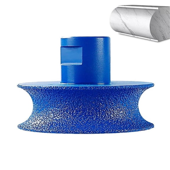 Diamond Edge Grinding Wheel,Semi-Circular Wheel for Marble Quartz Granite Edge Grinding Mounted on Angle Grinder 5/8-11 Abrasive Disc Tool Accessories