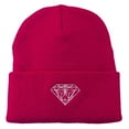 thumbnail image 1 of Diamond Embroidered Long Beanie - Hot Pink OSFM, 1 of 5