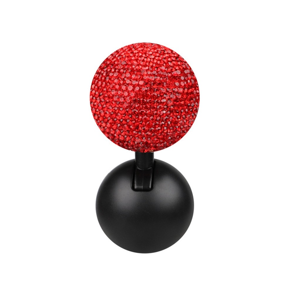 Diamond-Encrusted Car One-Button Start Rocker Ball Car Start Cover ...