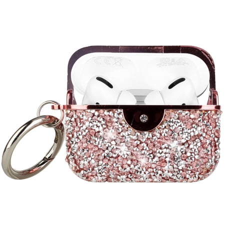 Diamond Encrusted Case for Apple AirPods (3rd Generation) - Pink