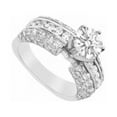 thumbnail image 1 of Diamond Engagement Ring 14K White Gold, 2.75 CT - Size 9.5, 1 of 1