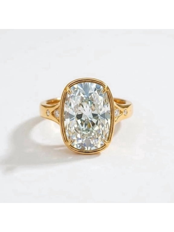 Diamond Engagement Ring, Cushion Cut Diamond Wedding Ring, Stunning Statement Ring, 925 Sterling Silver Ring, Proposal Ring for Her, Handmade Jewelry