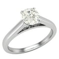 thumbnail image 1 of Diamond Engagement Ring For Women Cushion Solitaire 4-Prong GIA Certified 0.50 Carat 14K White Gold (K,I1), 1 of 7