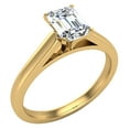 thumbnail image 1 of Diamond Engagement Ring For Women Emerald Solitaire 4-Prong GIA Certified 0.75 Carat 18K Gold (G,VS1), 1 of 7