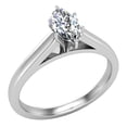 thumbnail image 1 of Diamond Engagement Ring For Women Marquise GIA Certified Solitaire 6-Prong 0.50 Carat 18K White Gold (G,I1), 1 of 7