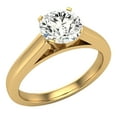 thumbnail image 1 of Diamond Engagement Ring For Women Round Solitaire GIA Certified 4-Prong 0.75 Carat 14K Gold (J,SI), 1 of 7