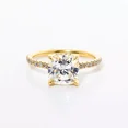 thumbnail image 1 of Diamond Engagement Ring IGI GIA Lab Grown Cushion Cut 2.80 Carat 18K Yellow Gold Gift For Her , 11, 1 of 2