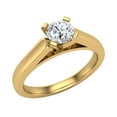 thumbnail image 1 of Diamond Engagement Ring for Women Round Solitaire 4-Prong 14K Gold 0.33 Carat, 1 of 5