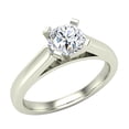 thumbnail image 1 of Diamond Engagement Ring for Women Round Solitaire 4-Prong 14K White Gold 0.66 Carat (G,I1), 1 of 5