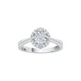 thumbnail image 1 of Diamond Engagement Ring in 10K White Gold (1/6 cttw) (I-Color, SI3-I1 Clarity) (Size-10.5), 1 of 2
