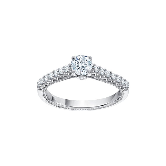 Diamond Engagement Ring in 14K White Gold (3/4 cttw, G-H, I2-I3)