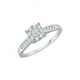 thumbnail image 1 of Diamond Engagement Ring in Sterling Silver (1/3 cttw) (I-Color, SI3-I1 Clarity) (Size-6.5), 1 of 2