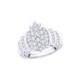 thumbnail image 1 of Diamond Engagement Ring in Sterling Silver (1 cttw) (I-Color, SI3/I1-Clarity) (Size-7.5), 1 of 2