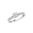 thumbnail image 1 of Diamond Engagement Ring in Sterling Silver (5/8 cttw) (I-Color, SI3-I1 Clarity) (Size-5), 1 of 3