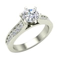 thumbnail image 1 of Diamond Engagement Rings Round Brilliant Diamond Ring 6-Prong 14K White Gold 1.00 CT TW (H,SI1), 1 of 5