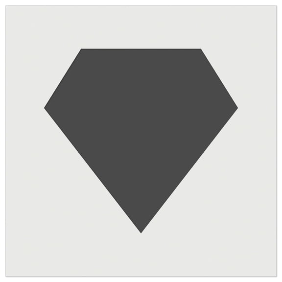 Diamond Engagement Wedding Solid DIY Cookie Wall Craft Stencil - 3.5 Inch