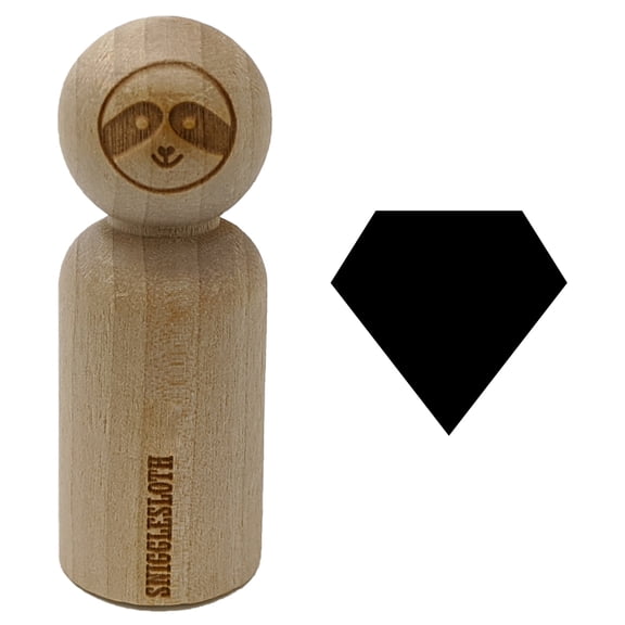 Diamond Engagement Wedding Solid Rubber Stamp for Scrapbooking Crafting Stamping - Small 3/4 Inch