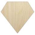 thumbnail image 1 of Diamond Engagement Wedding Solid Wood Shape Unfinished Piece Cutout Craft DIY Projects - 6.25 Inch Size - 1/4 Inch Thick, 1 of 7