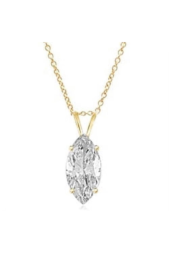 Pendant with Marquise cut Pendant - GPD1213- 3 Carat
