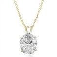 thumbnail image 1 of Diamond Essence Pendant with Oval cut Stone - VPD1764- 2 Carat, 1 of 1