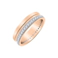 thumbnail image 1 of Diamond Eternity Band in 14K Rose Gold (1/2 cttw) (I-Color, SI3-I1 Clarity) (Size-8), 1 of 2