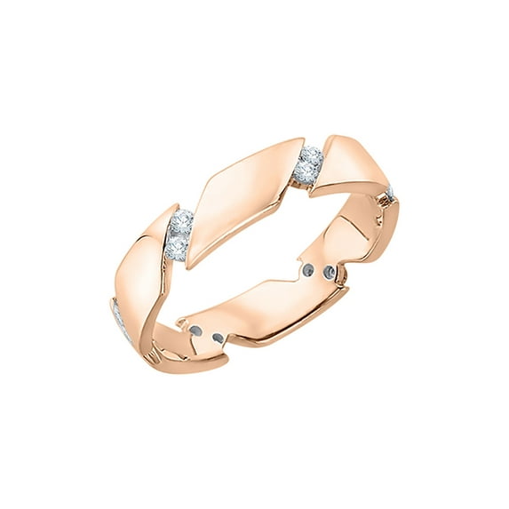 Diamond Eternity Band in 14K Rose Gold (1/6 cttw) (I-Color, SI3-I1 Clarity)
