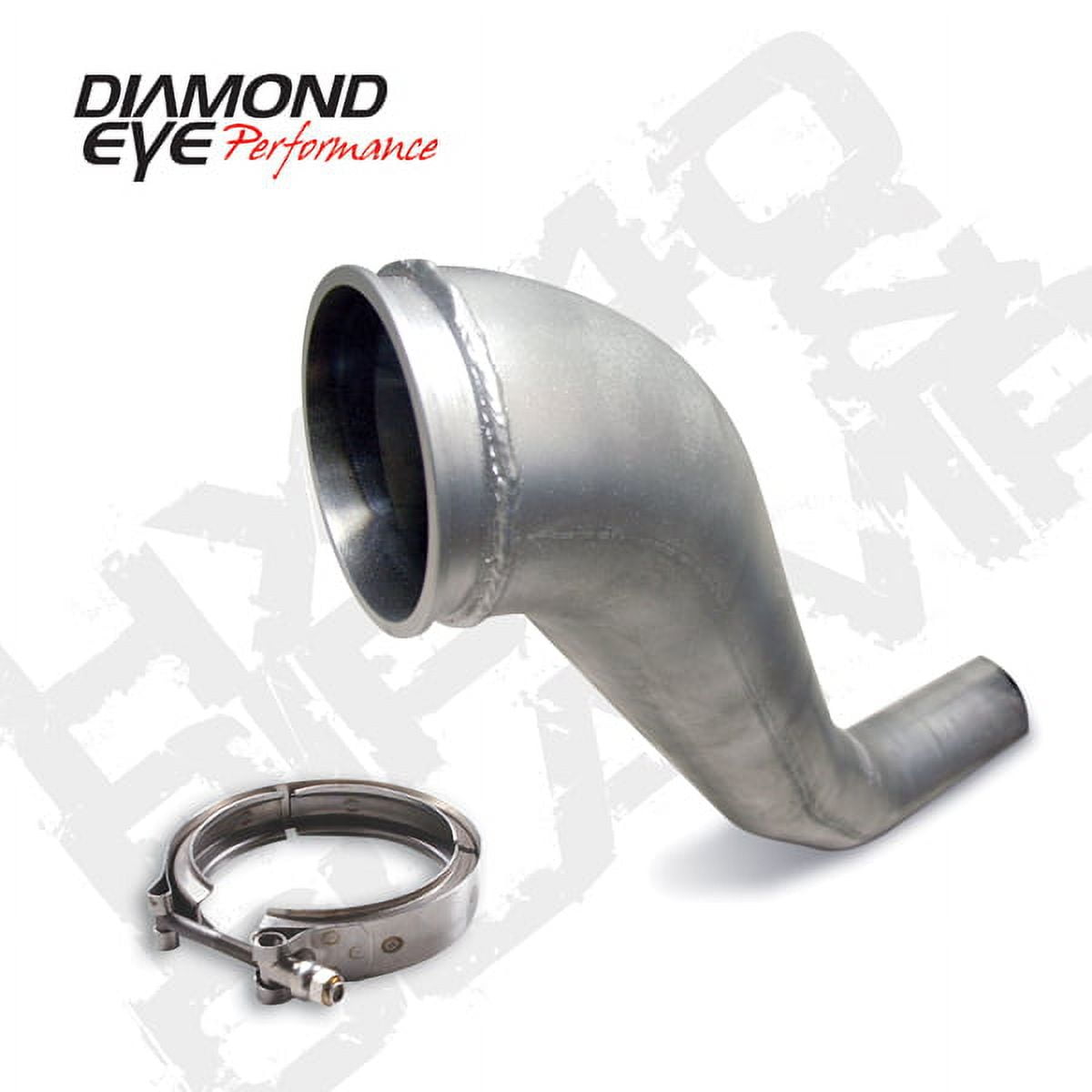 Diamond Eye KIT 4in DWNP HX40 TURBODIRECT FLANGE W/ VBand CLAMP AL