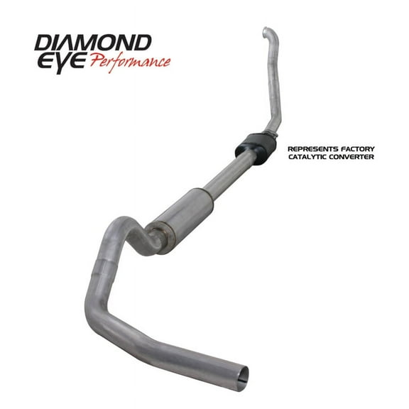 Diamond Eye KIT 4in TB SGL AL: 94-97 FORD 7.3L F250/F350 PWRSTROKE NFS W/ CARB EQUIV STDS Fits select: 1989-1993 DODGE D-SERIES