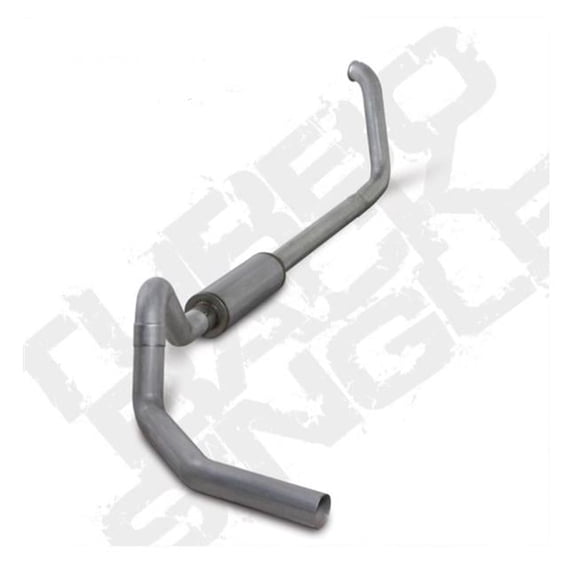 Diamond Eye Performance 4 in. TB SGL AL Turbo Back Exhaust Kit for 2000-2003 Ford F240