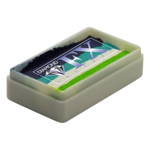 Diamond FX Split Cake  - Spring Time RS30-34, Professional Quality Face Painting Rainbow Cakes, Water Activated Face Paint, 1 oz/28 gm