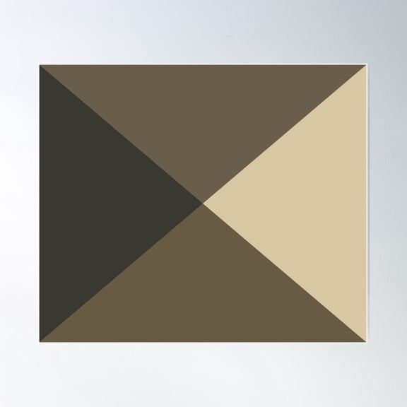 Diamond Facet Pattern Vii Poster Wall Art, Modern Wall Decor For Living Room Bedroom, 8x12 UNFRAMED