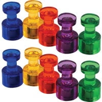Master Magnetics Push Pin Magnets Magnetic Set - Multicolor - 10 Pc