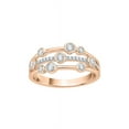 thumbnail image 1 of Diamond Fashion Ring in 14K Rose Gold (1/3 cttw) (I-Color, SI3-I1 Clarity) (Size-6.5), 1 of 2