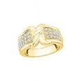 thumbnail image 1 of Diamond Fashion Ring in 14K Yellow Gold (1/4 cttw) (I-Color, SI3/I1-Clarity) (Size-8), 1 of 2