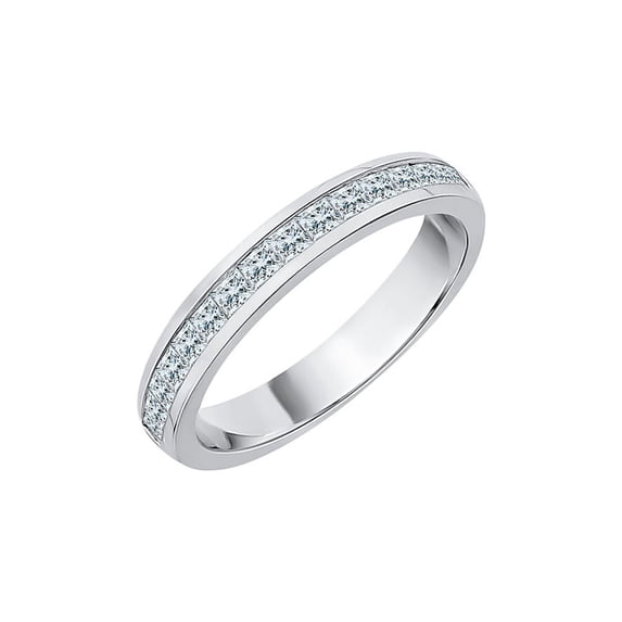 925 Sterling Silver Men's Diamond Wedding Band - 1/10 CTTW (K-M Color, I1-I2)
