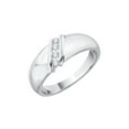 thumbnail image 1 of Diamond Fashion Ring in Sterling Silver (1/6 cttw) (I-Color, SI3-I1-Clarity) (Size-10.5), 1 of 3