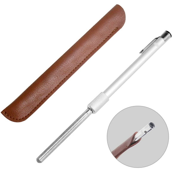 Diamond File, Crystal and Glass Repair File, Multi-use Sharpening File, Unique Pen-Style Design with Storage Bag, Suitable for Crystal, Glass, Ceramic, Fish Hook, Knife, Scissor, etc.