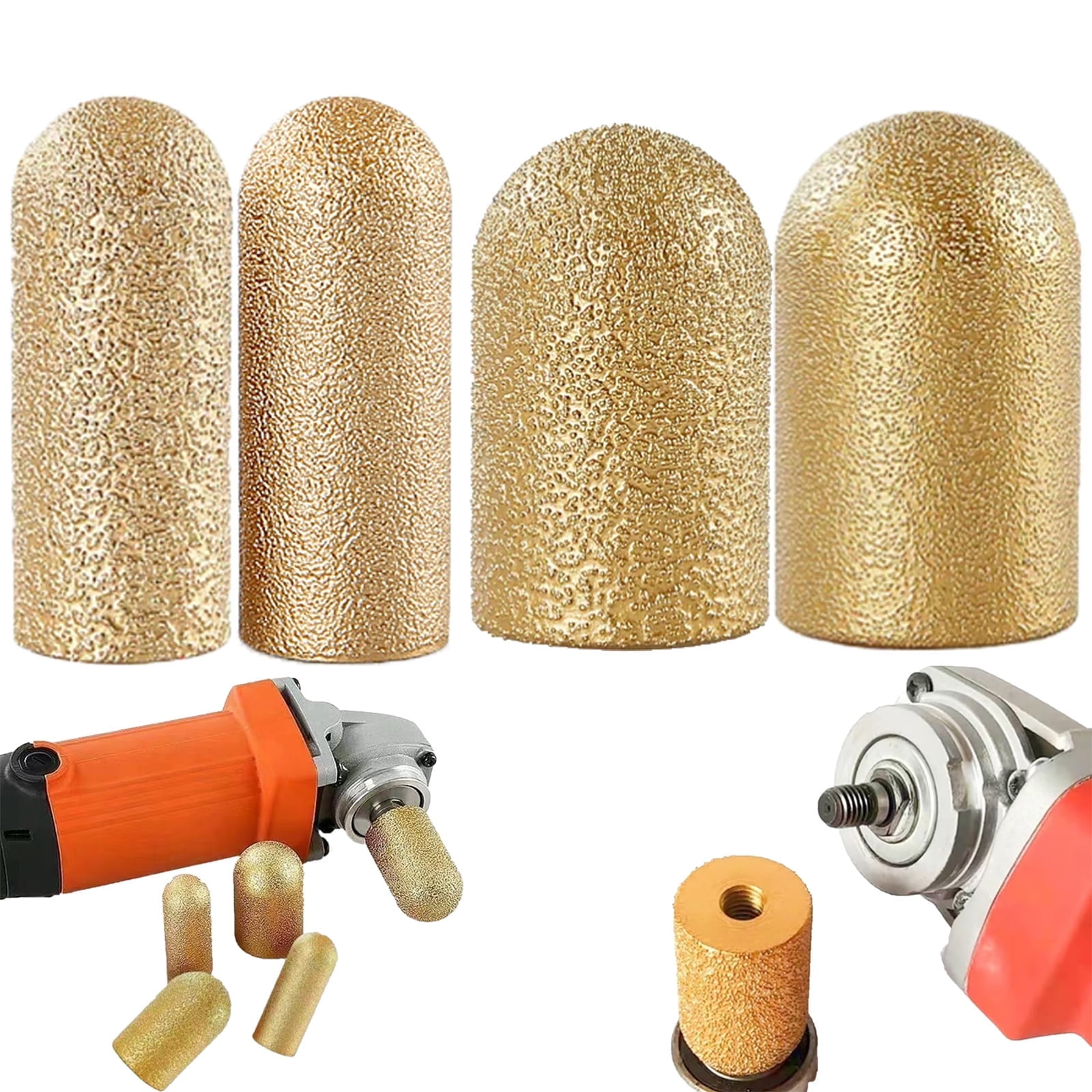 Diamond Finger Grinding Wheel, Diamond Drill Bits Hole Saw Milling Cutter Trimming Grinding Head , Concrete Drill Bit Granite Tools For Dressing Stone Countertop Set of All
