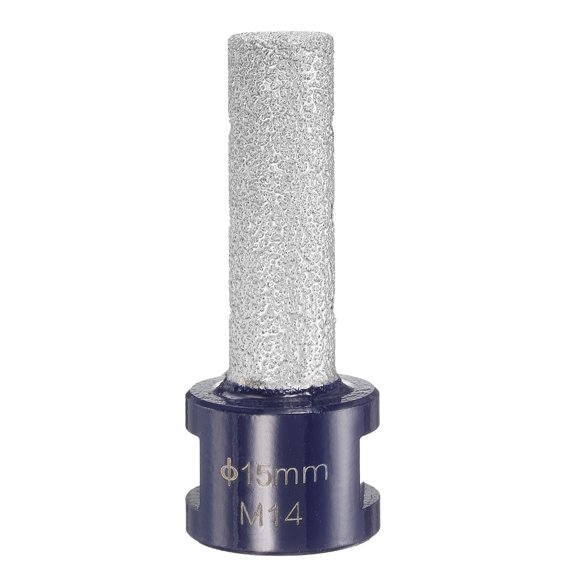 Diamond Finger Milling Bits 15mm (3/5") Dia 5/8"-11 Thread Diamond Milling Bit for Enlarging Shaping Existing Holes in Porcelain Ceramic Tile Marble, Blue