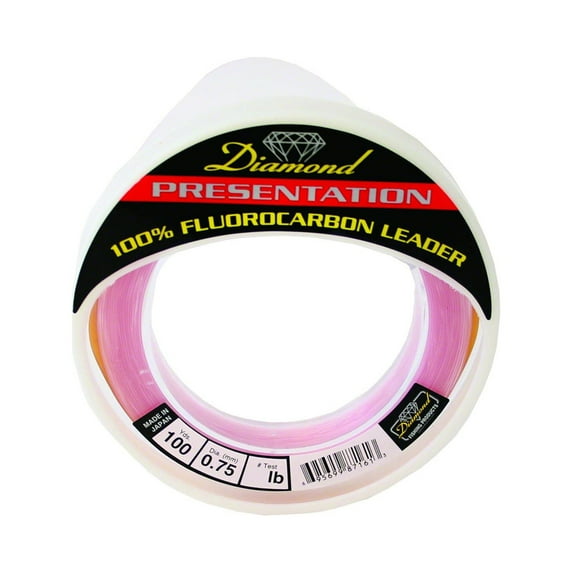 Diamond Fluoro Leader 50Lb 100 Yards Pink, 87151