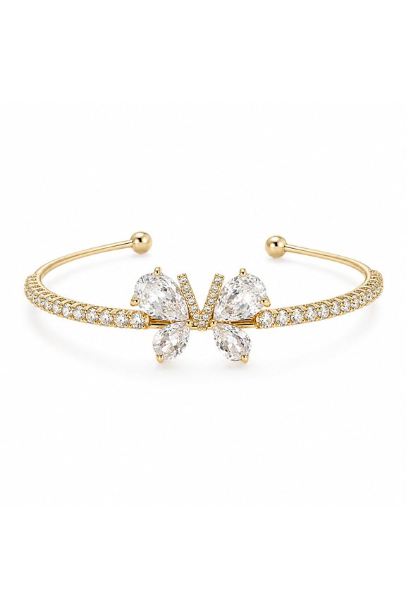 Diamond Flutter Butterfly Cuff