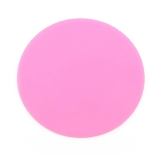 Circular Silicone Nail Art Mat - Hot Pink