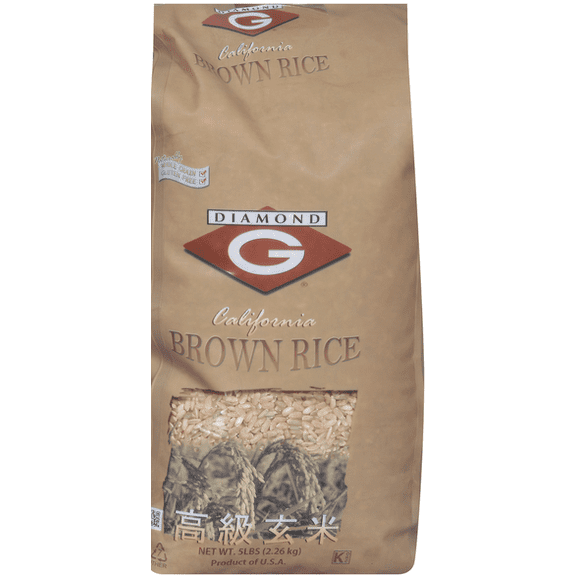 Diamond G: California Brown Rice, 5 Lb