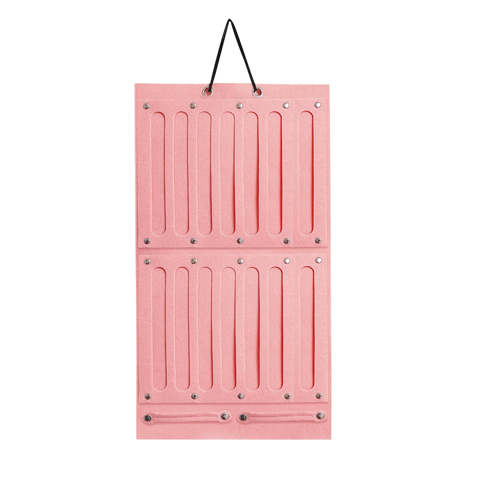 Diamond Girl Bow Tie Organizer Felt Fabric Hairpin Storage Pouch with