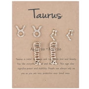 CICISIMP Diamond Girls Long Chandelier Earrings Clip Three Pairs Of Constellation Zodiacs Layer Earings 12 Constellation Exquisite Letter Horoscopes Old-English Zodiacs Sign Jewelry Birthday Gift