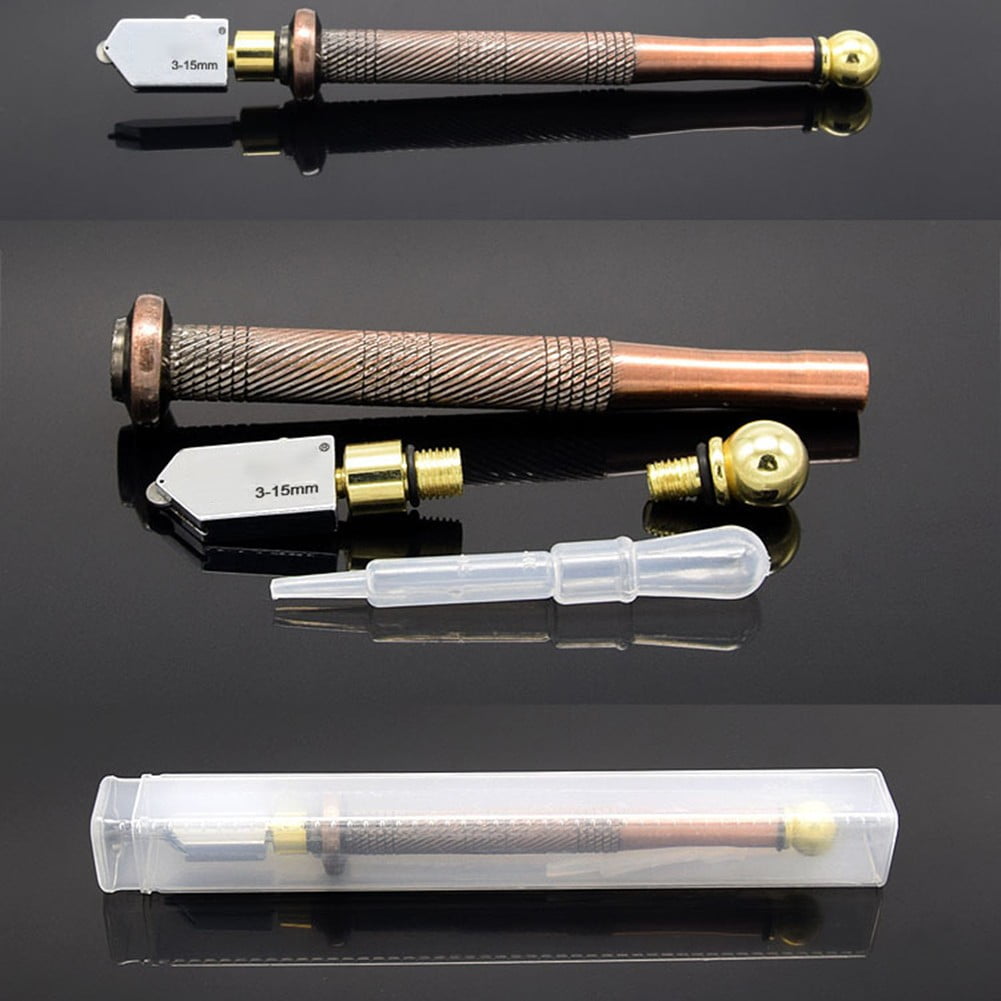 Diamond Glass Cutter Alloy Cutting Wheel Metal Handle Head for Glass Mirror Tile