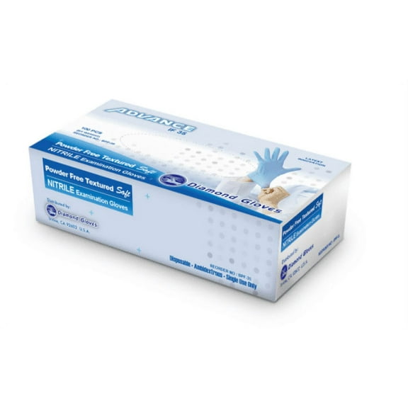 Diamond Gloves Advance IF35 Nitrile Gloves - Extra Small