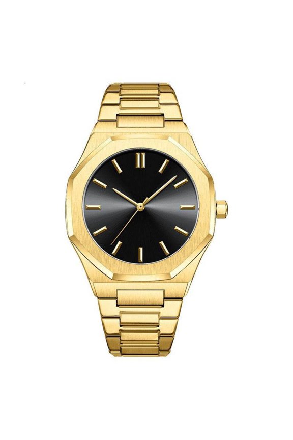 Diamond Gold Men's Watch Student Quartz